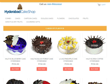 Tablet Screenshot of hyderabadcakeshop.com